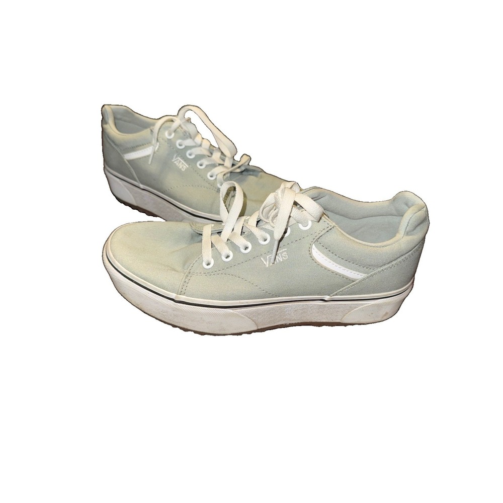 Vans Seldan Sneakers Frost Gray White Women's 9.5 500714 Canvas Skate Shoes